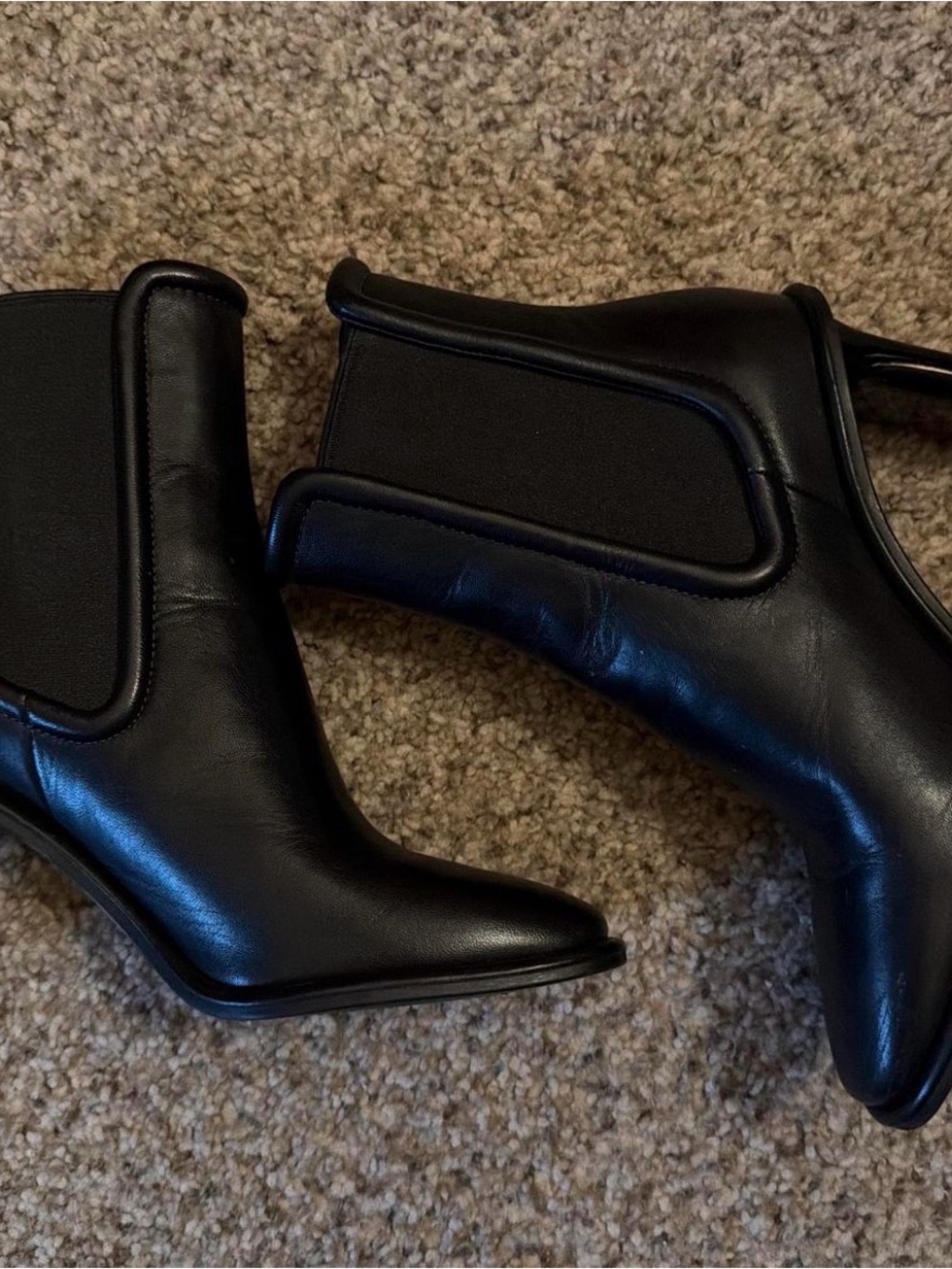 Coach Black Leather Chelsea Ankle Boots